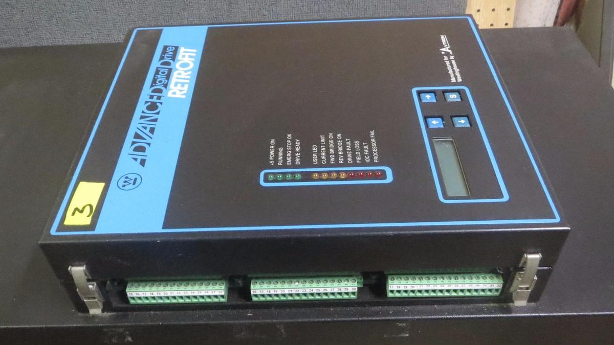 Used AVTRON WESTINGHOUSE ADDVANTAGE-32 DIGITAL DC DRIVE 230/460V 3 PH DC0180-4CLO-C
