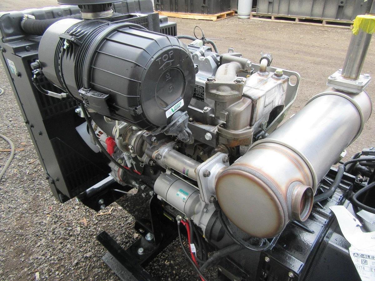Used NEW 30 KW DIESEL GENERATOR ISUZU DIESEL 4LE2TA 120/208 VOLT RE-CONNECTABLE TIER4