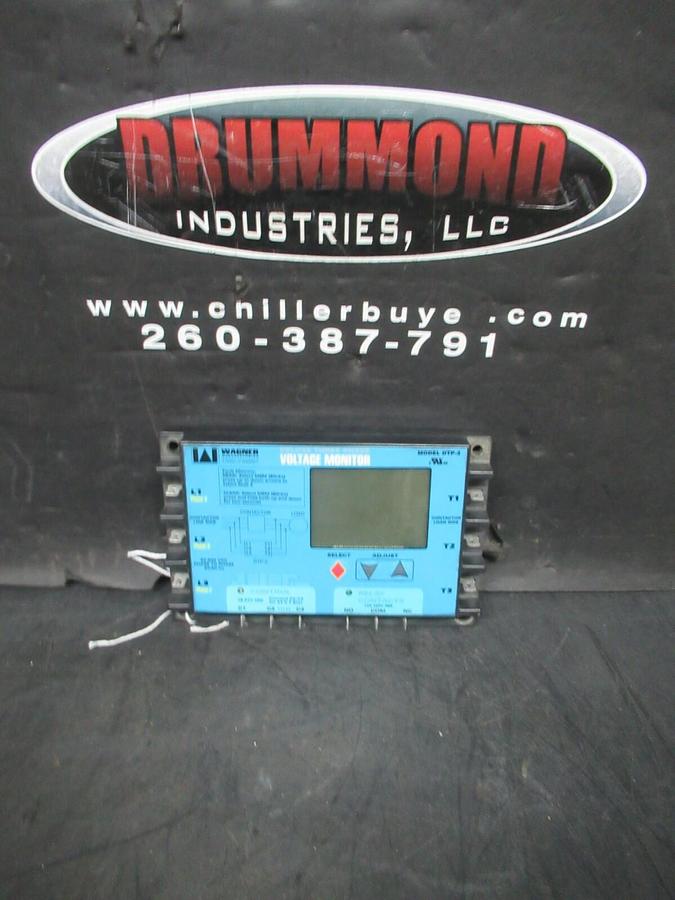 Used WAGNER DELUXE THREE PHASE VOLTAGE MONITOR DTP-3 90-600 VAC 10 AMP