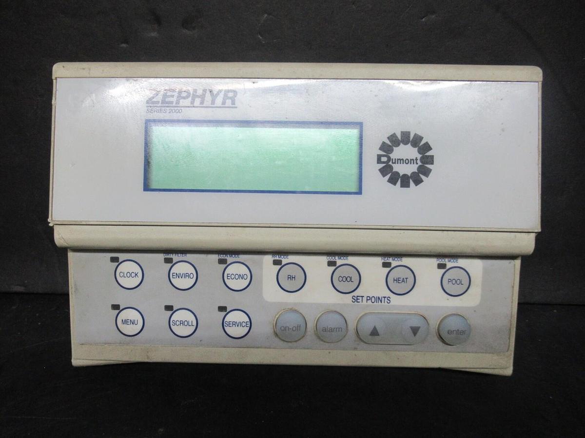 Used ZEPHYR DUMONT DISPLAY SERIES 2000 **WARRANTY INCLUDED**