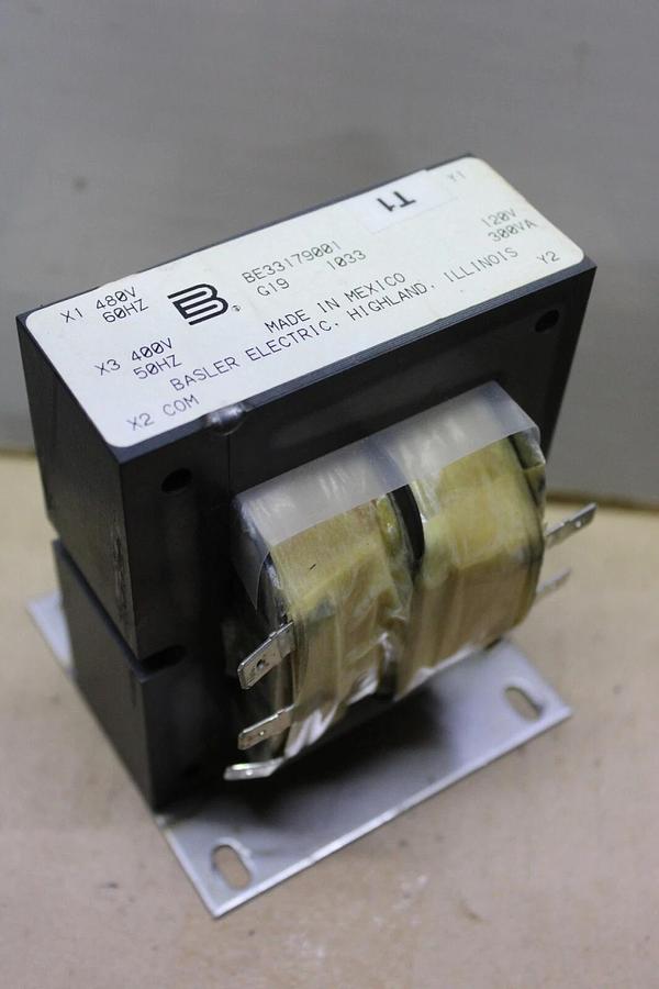Used BASLER ELECTRIC TRANSFORMER BE33179001 480 VOLT 300 VA