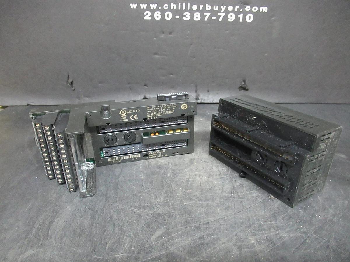 Used GE FANUC INPUT I/O AND OUTPUT RELAY IC200CHS022L W/ IC200MDD845L **WARRANTY**