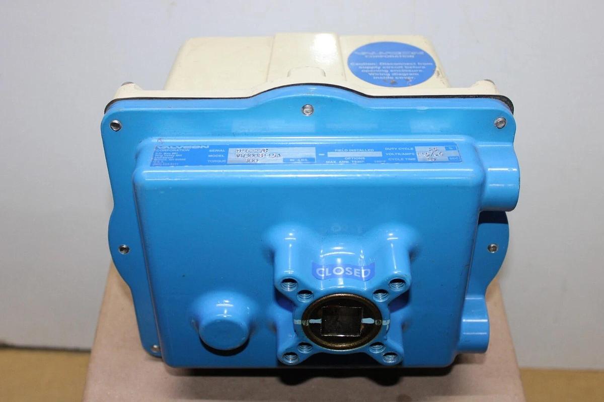 Used VALVCON ACTUATOR VW300S115A 300 IN-LBS 115 VAC 0.6 AMP 10 SEC CYCLE **WARRANTY**