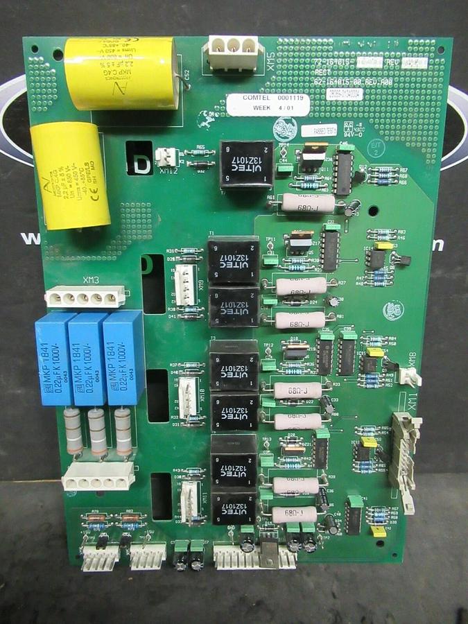 Used MGE UPS SYSTEMS 72-164015-00 REV A1 RECTIFIER 62-164015-00 A00 CIRCUIT BOARD