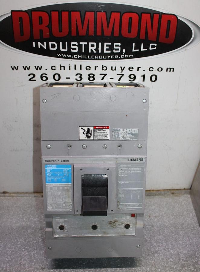 Used SIEMENS SENTRON CIRCUIT BREAKER MD63F800 800 AMP 600 VAC 3-POLE **WARRANTY**