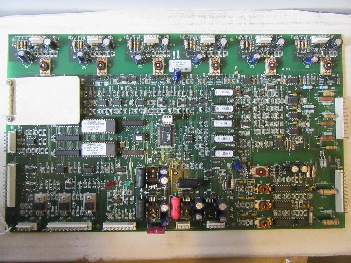 Used EXIDE / POWERWARE 101073072-001 REV N02 INVERTER CONTROL CIRCUIT BOARD