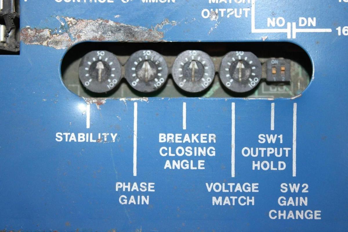 Used BARBER COLEMAN SILVERLINE MICRO PROCESSOR DYN2-90200 230 VAC AUTO SYNCHRONISER