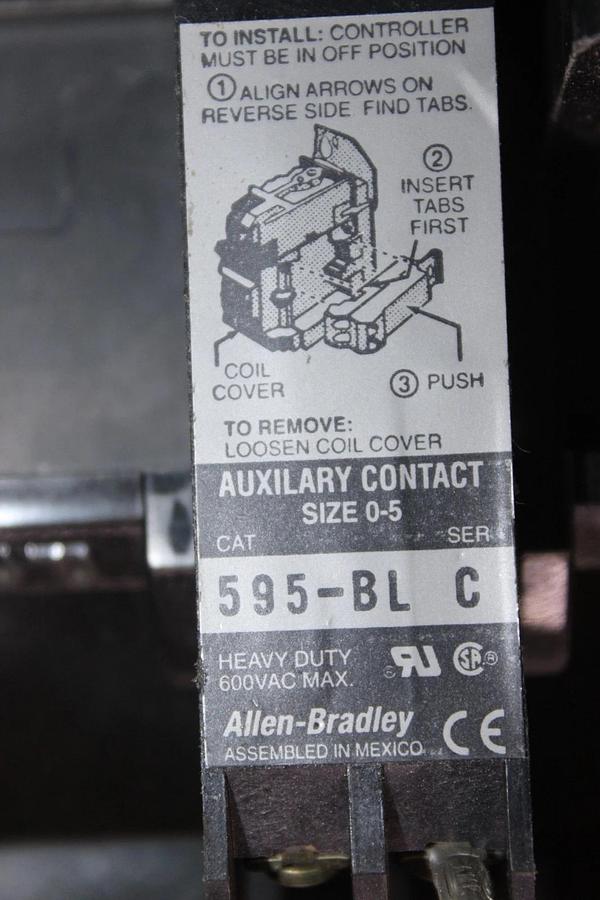 Used ALLEN BRADLEY CONTACTOR 500LP-EOD93 600 VAC 200 AMP 3-POLE 3-PHASE *WARRANTY*