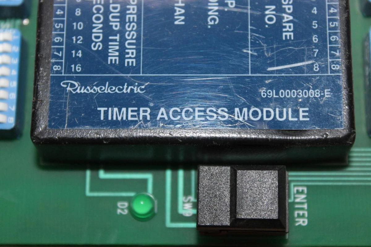 Used RUSS ELECTRIC TIMER ACCESS MODULE 69L0003008-E **WARRANTY INCLUDED**