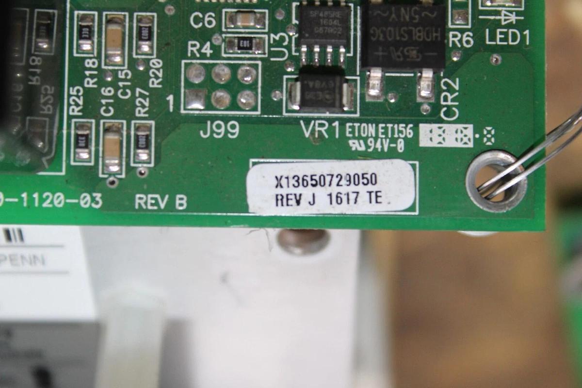 Used TRANE HIGH VOLTAGE BINARY CIRCUIT BOARD 6400-1120-03 REV. B X13650729050 REV. J