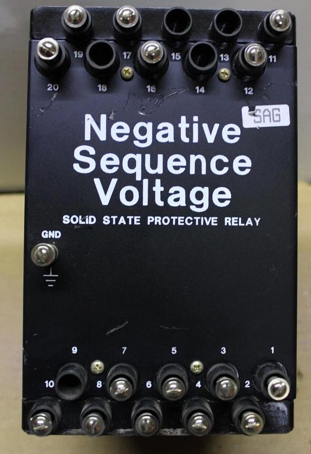 Used BASLER ELECTRIC VOLTAGE PHASE SEQUENCE SOLID STATE PROTECTIVE RELAY BE1-47N