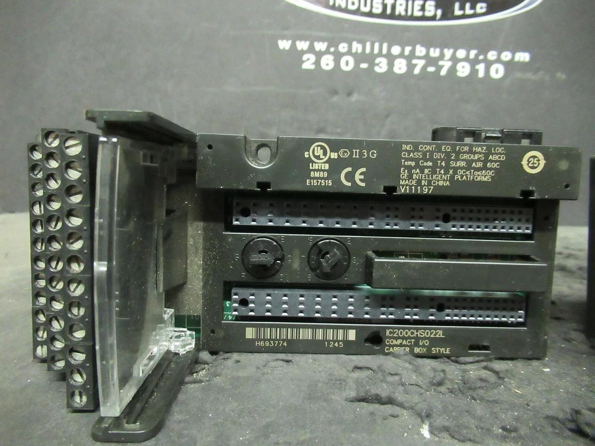 Used GE INTELLIGENT PLATFORMS IC200MDD842J FANUC INPUT OUTPUT I/O MODULE IC200CHS022L