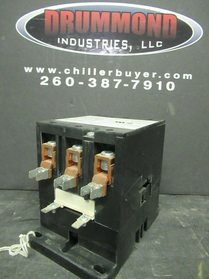 Used 75 AMP TRANE CONTACTOR CTR02591 600 VAC 40 HP COIL: 24 VAC **WARRANTY**