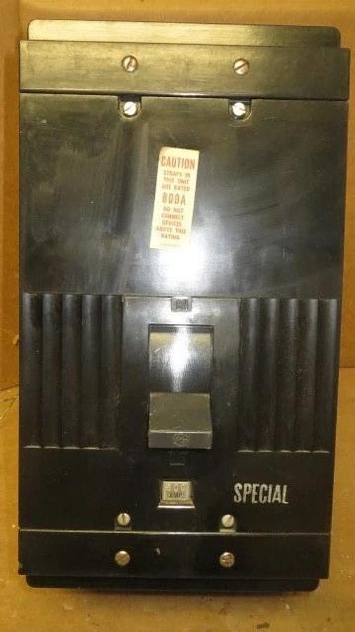 Used 800 AMP GE BREAKER 600 VOLT W/ 600 AMP SHUNT TRIP TKM836F000 **WARRANTY!**