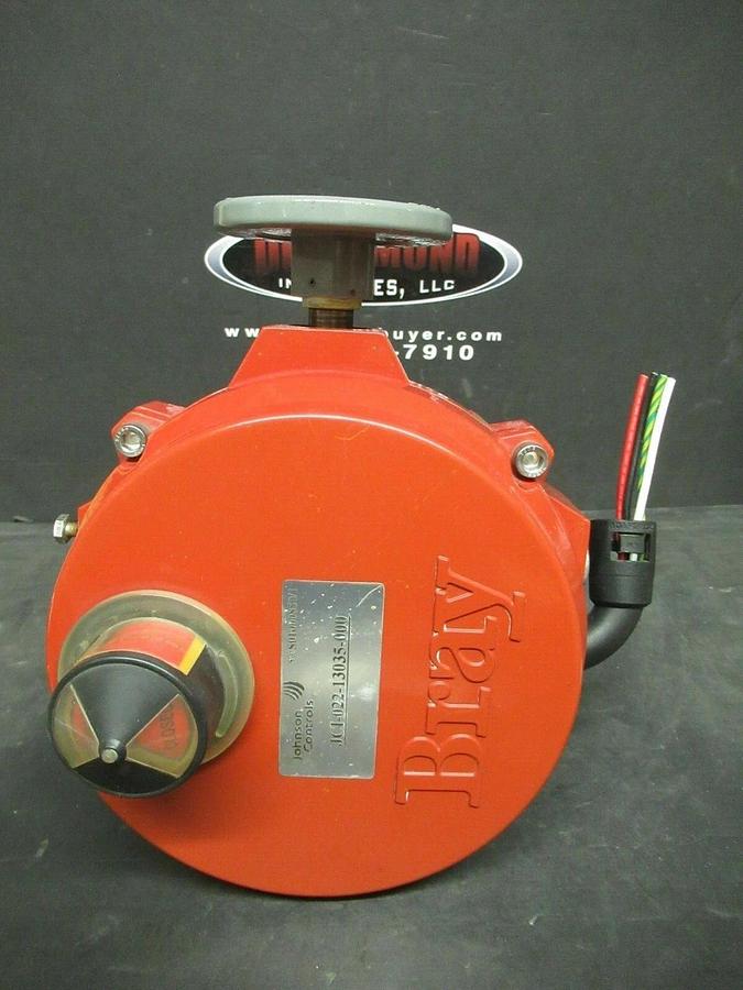Used BRAY 5" BUTTERFLY VALVE S30H5 JOHNSON CONTROLS ACTUATOR JCI-022-13035-000