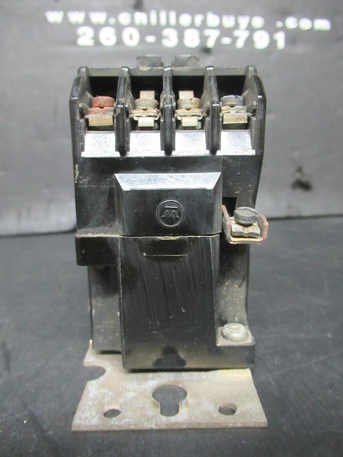 Used CUTLER-HAMMER INDUSTRIAL CONTROL RELAY BF22F 600 VOLT 10 AMP COIL: 120 V