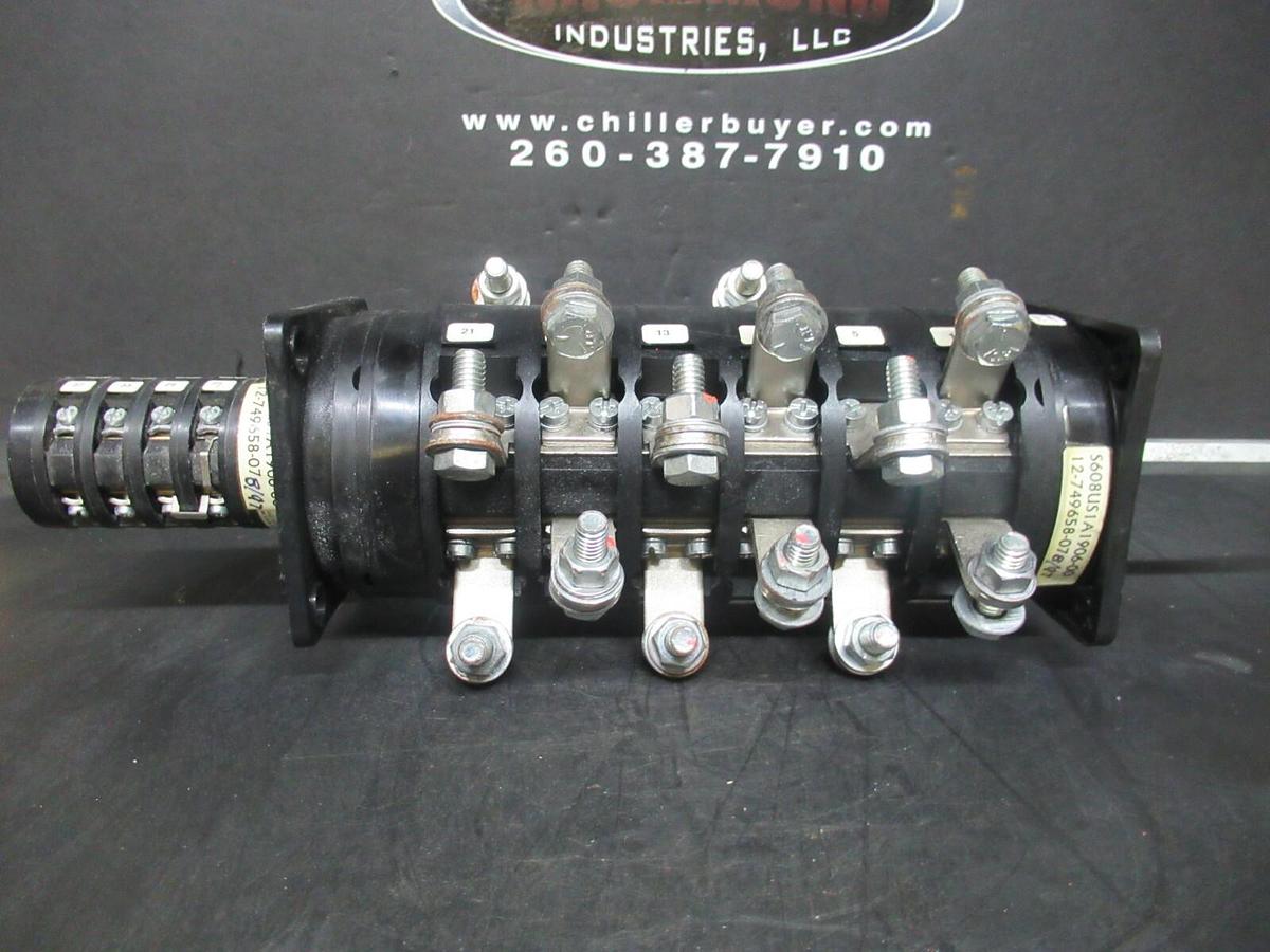 Used SALZER ROTARY SWITCH S608 S213 S608US1A1906-00 3 PHASE 600 VOLT 15 AMP 50 HP