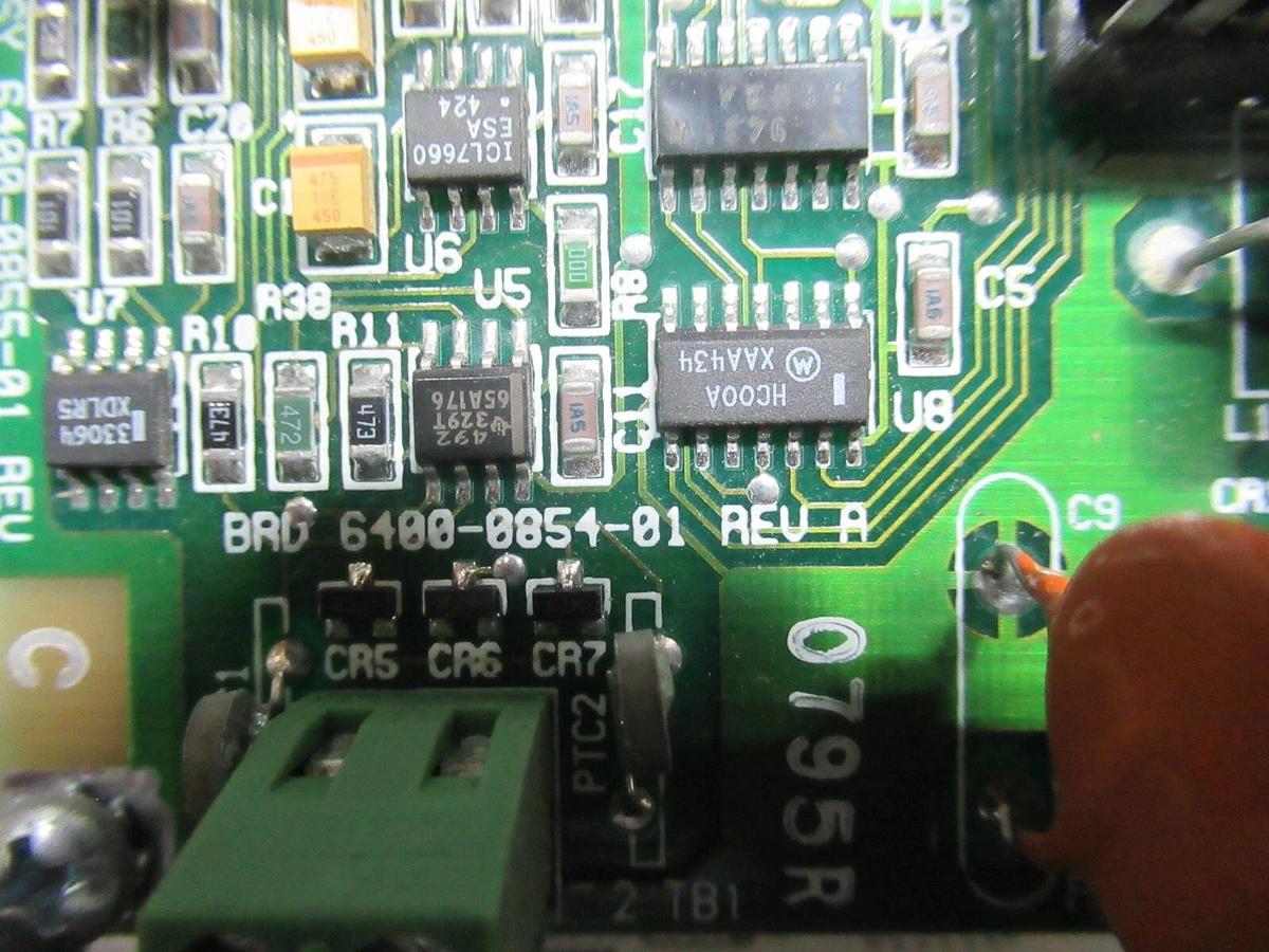 Used TRANE CHILLER INTERFACE 6400-0855-01 REV. C 6200-0052-02 6400-0854-01 REV. A