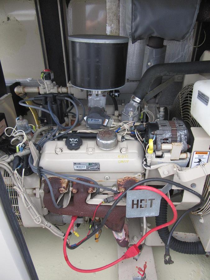 Used 30 KW NATURAL GAS PROPANE GENERATOR KATOLIGHT 120/240V RE-CONNECTABLE 667 HRS VIDEO WE SHIP