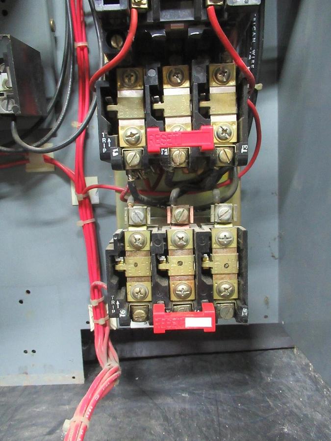 Used SQUARE D MCC MOTOR CONTROL STARTER 20" MODEL 5 W/ 8810SCO12 STARTER NEMA 1 10 HP