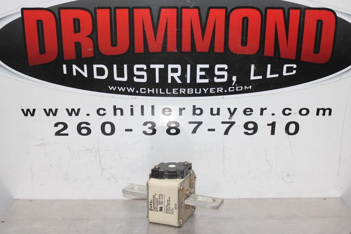 Used BUSSMANN SEMITRON SQUARE BODY FUSE SPP-6E600 600 AMP 700 VOLT **WARRANTY**