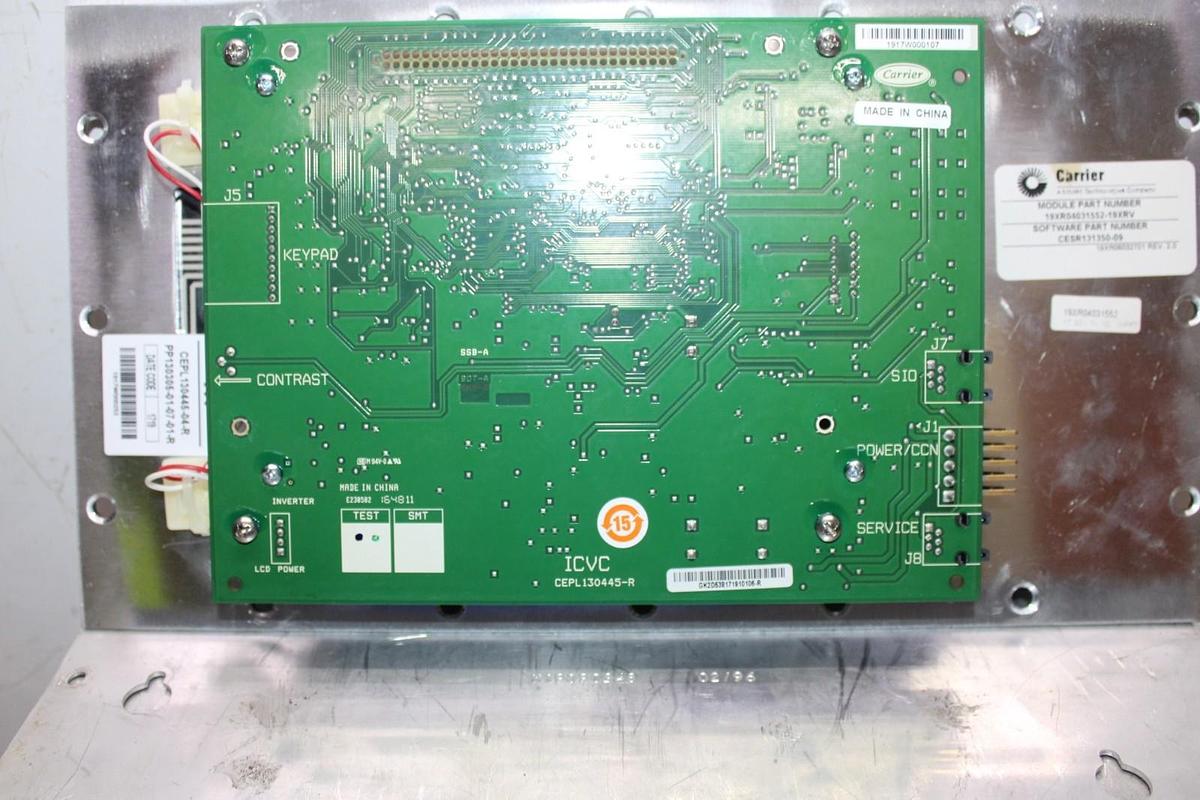 Used CARRIER COMFORT NETWROK CHILLER CONTROL INTERFACE DISPLAY 19XR04031552-19XRV