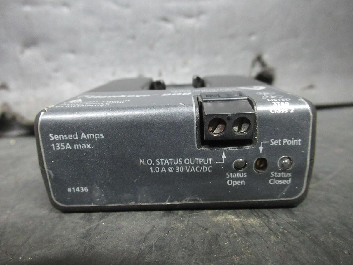Used VERIS HAWKEYE 908 ADJUSTABLE DIGITAL CURRENT SENSOR 135 AMP **WARRANTY**