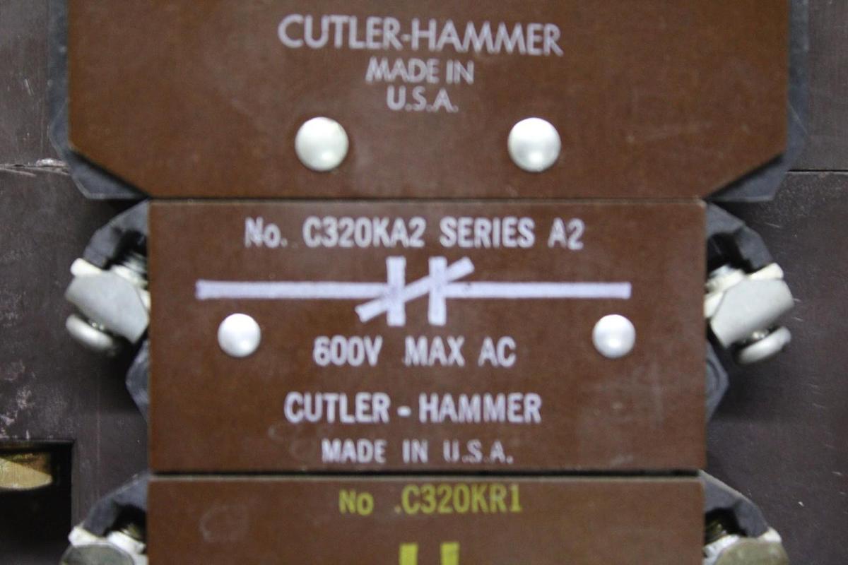 Used CUTLER-HAMMER NEMA CONTACTOR C10GN3 NEMA SIZE 5 270 AMP 600 VOLT 3-PHASE