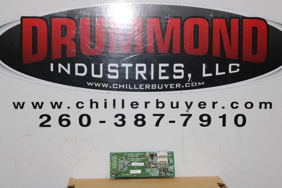 Used TRANE DUAL BINARY INPUT CIRCUIT BOARD X13650728-05 REV. D 6400-1104-03 REV. C