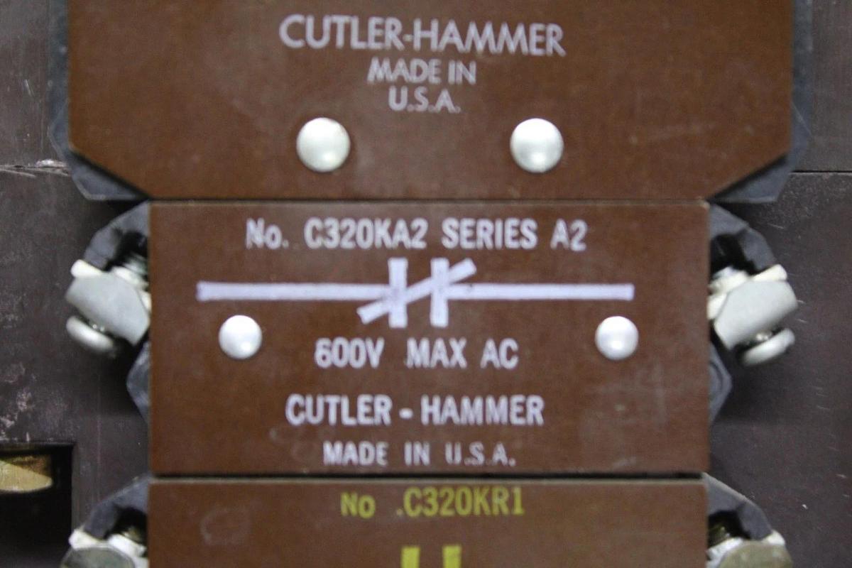 Used CUTLER-HAMMER NEMA CONTACTOR C10GN3 NEMA SIZE 5 270 AMP 600 VOLT 3-PHASE