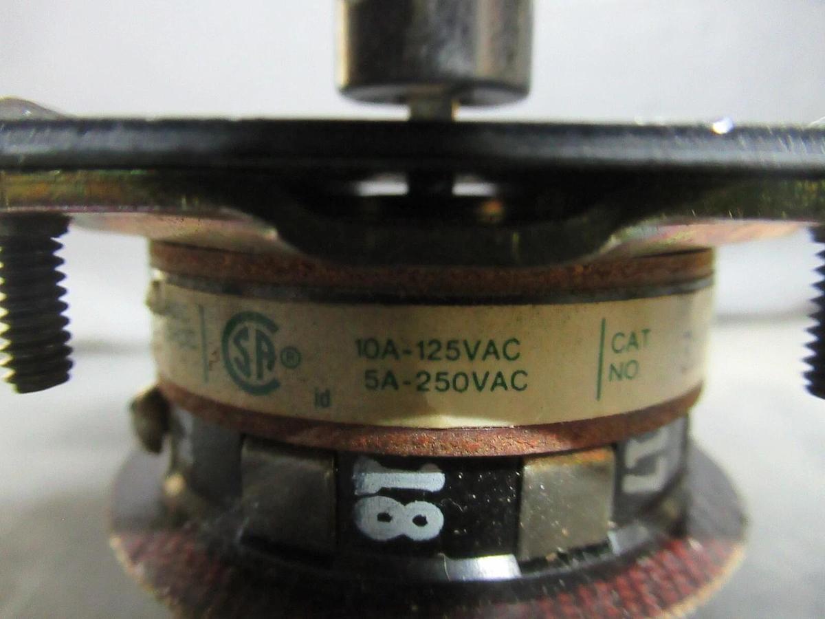 Used ELECTROSWITCH SERIES 31 CONTROL SWITCH 3109C 3-PHASE 125-600 VAC 10-3 AMP