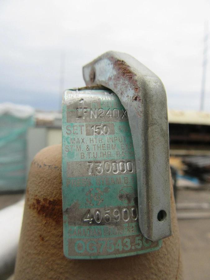 Used 8" AERCO DW TYPE HELITHERM DOUBLE WALL HEAT EXCHANGER SWDW24EC 24 SQ FT