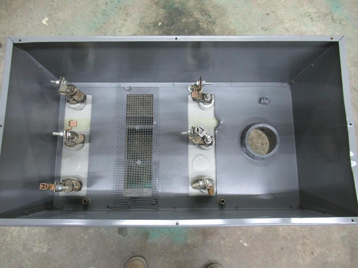 Used 100 KVAR (2-EA 50s) WESTINGHOUSE 480 V DYNA-VAC CAPACITOR BANK 1N02480A21A 3 PH