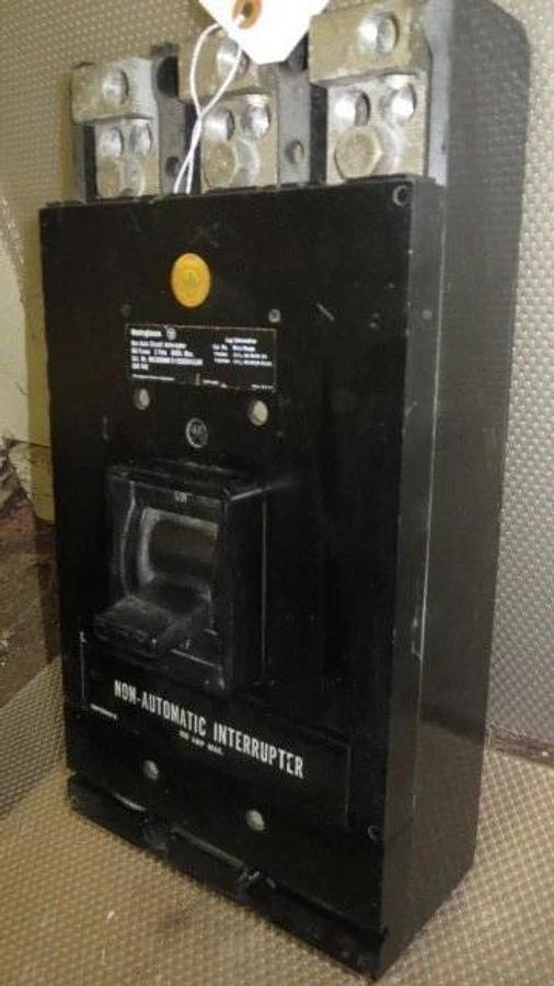 Used WESTINGHOUSE MA FRAME BREAKER 800 AMP 600 VAC 3 POLE MODEL MA3800NW **WARRANTY**