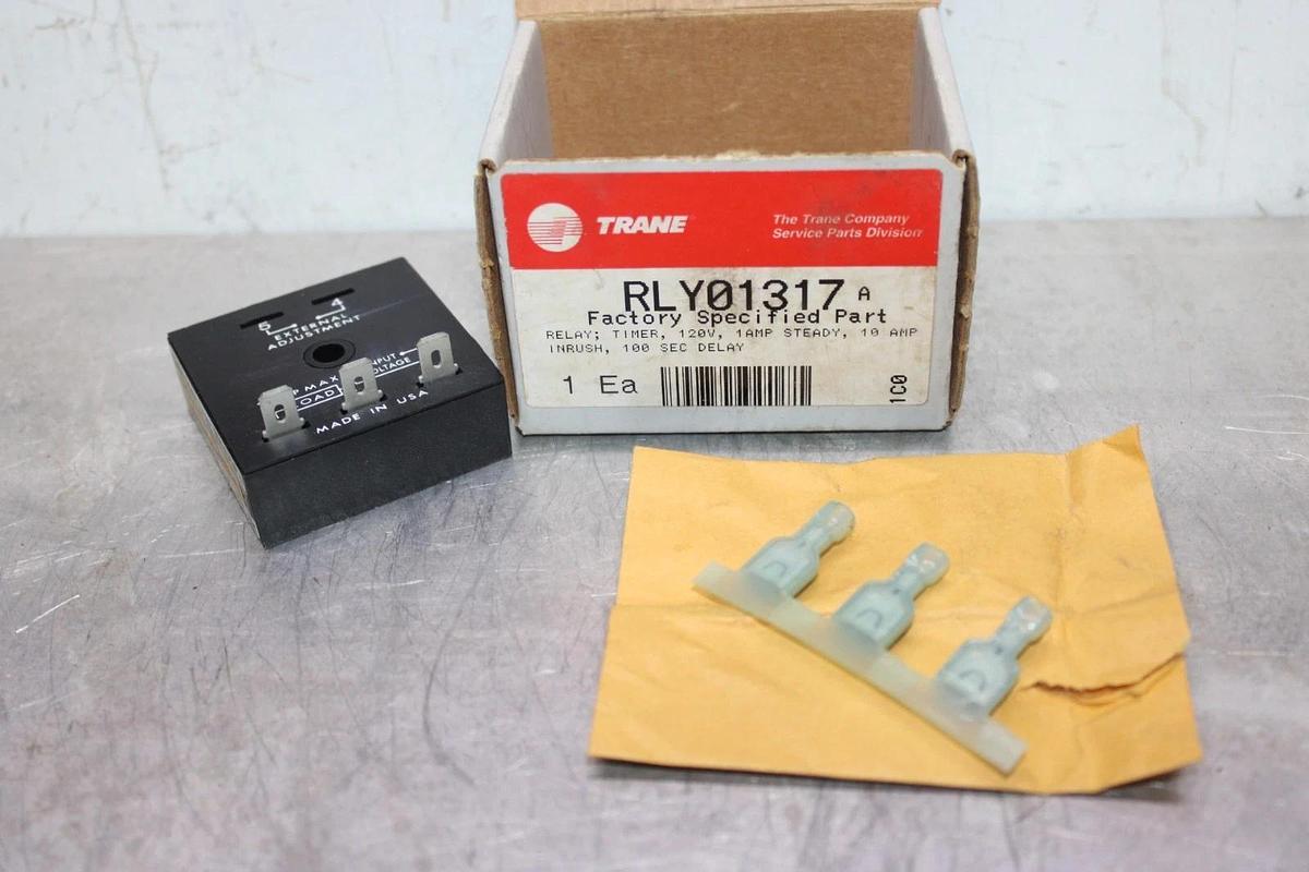 NIB TRANE SSAC SOLID STATE TIMER RELAY TSX241100 RLY01317 120 VOLT 1 AMP 120 SEC