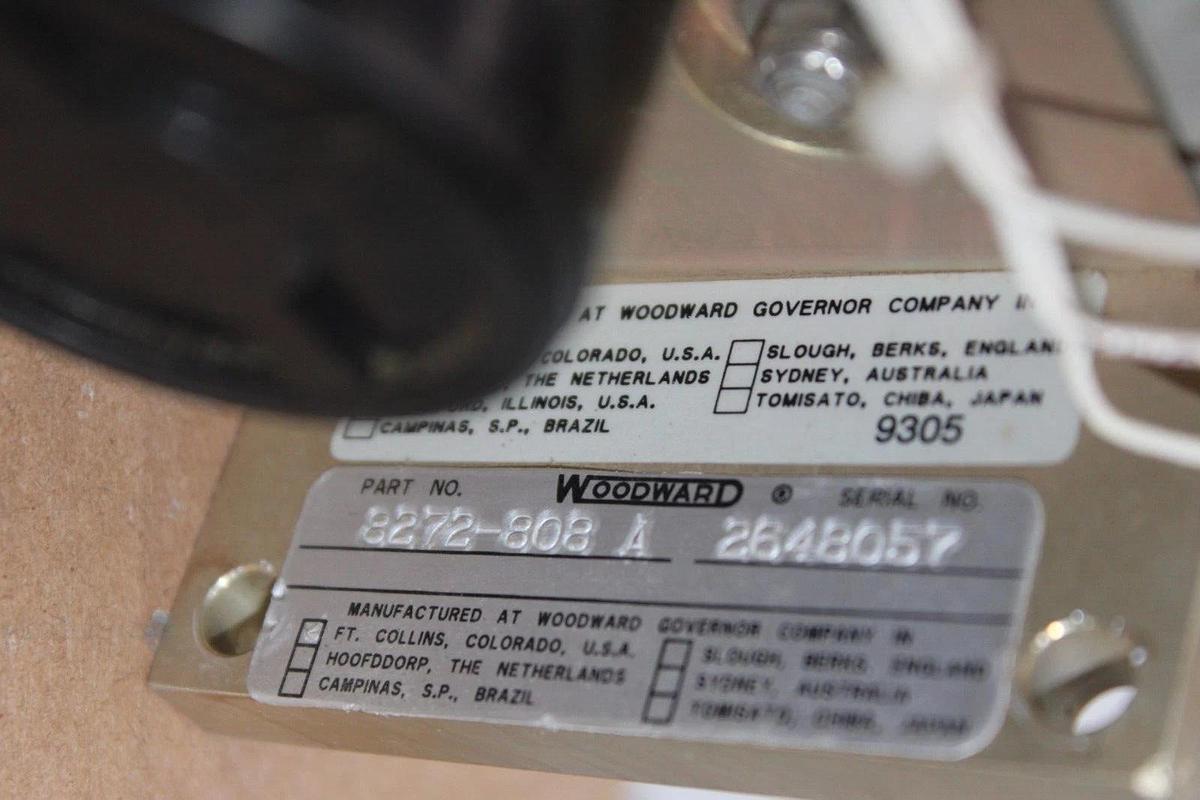 Used WOODWARD MOTOR OPERATED POTENTIOMETER 8272-808-A **WARRANTY INCLUDED**