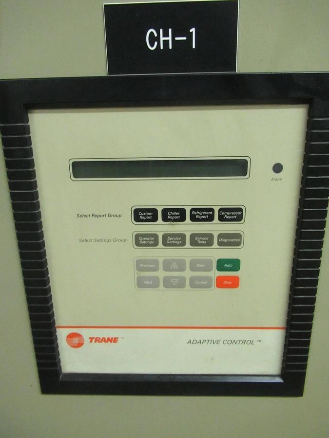 Used TRANE 500 TON CENTRAVAC ADAPTIVE CONTROL INTERFACE CVHE500 CHILLER 460 VAC R-123