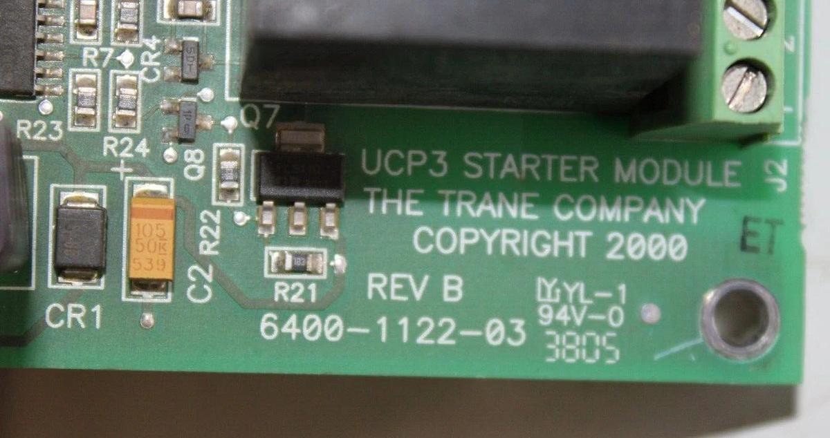 Used TRANE UCP3 STARTER MODULE X13650741-11 REV. K 6400-1122-03 REV. B *WARRANTY*