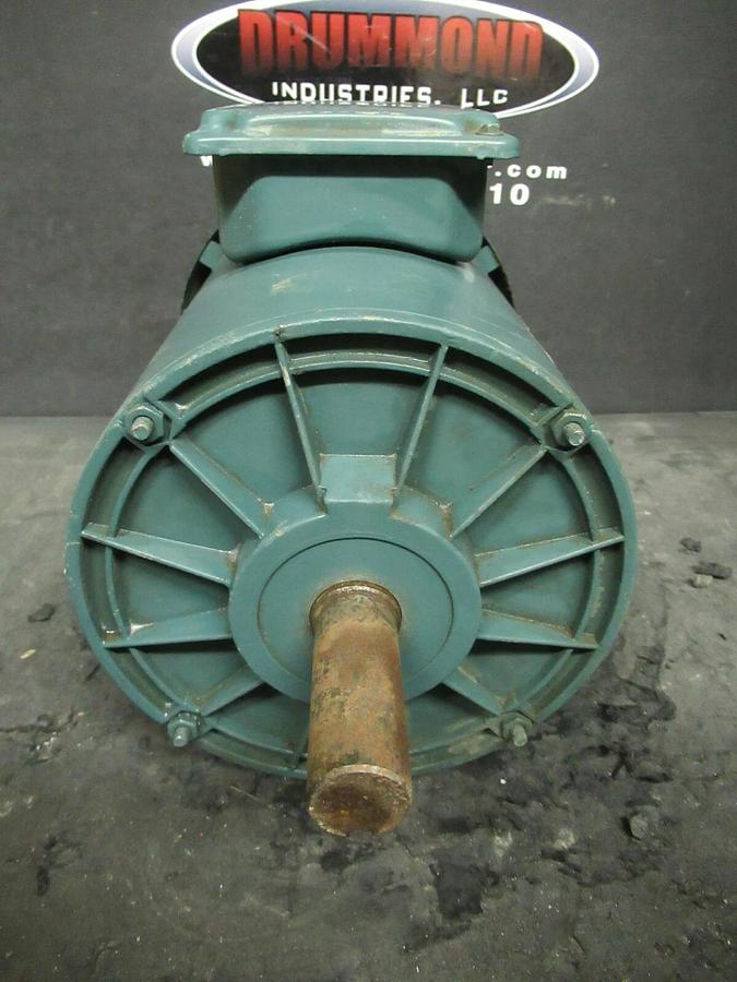 Used 1.5 HP RELAINCE ELEC MOTOR 1725 RPM 230 / 460 VP14G9244S  FJ14T FRAME  TEFC
