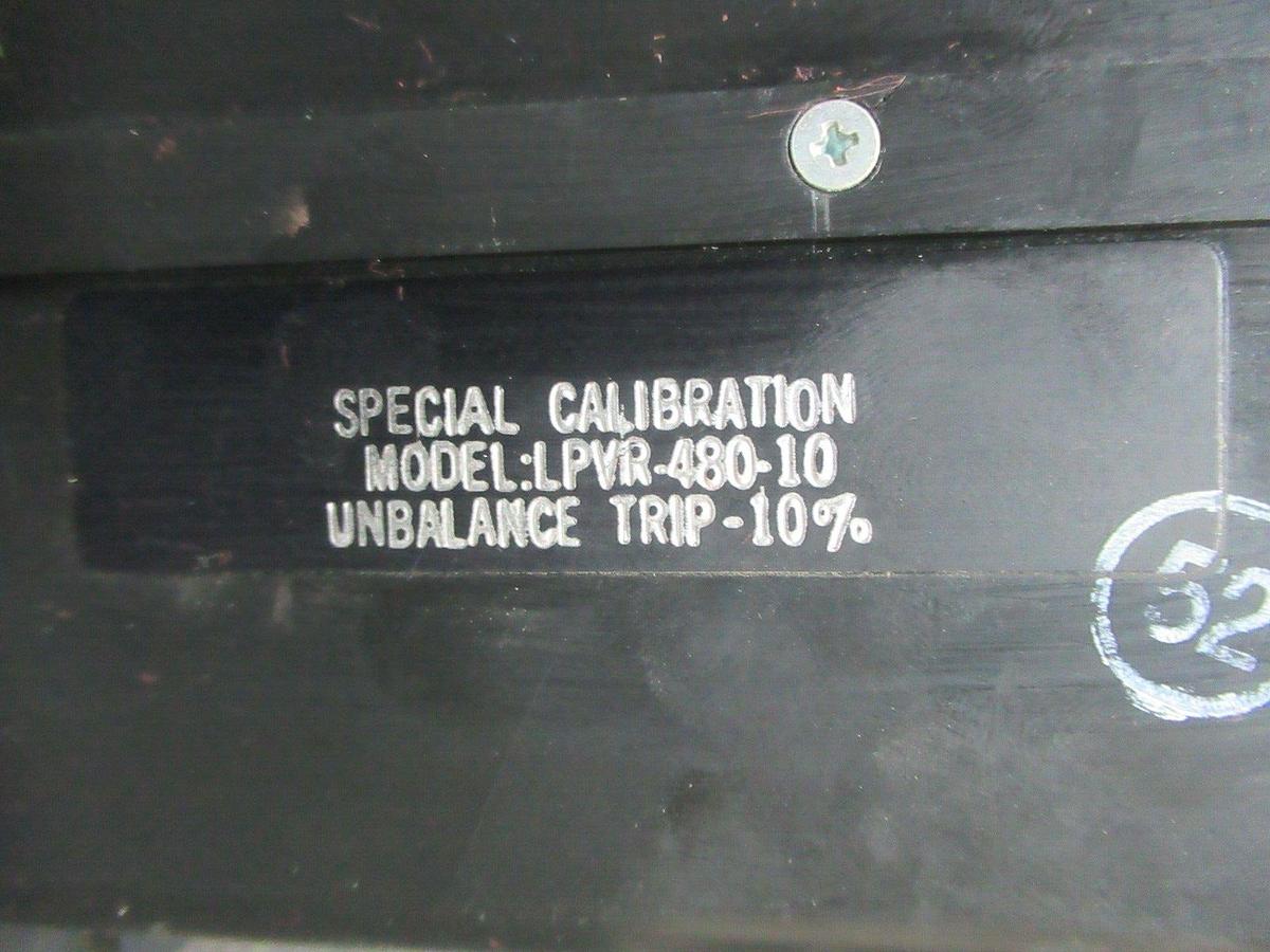 Used INSTRUMENT TRANSFORMERS PHASE VOLTAGE RELAY LPVR-480-10 10 AMP 600 VAC