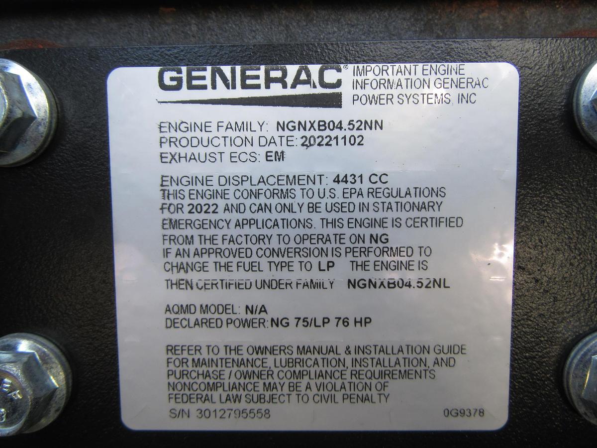 NEW 48 KW GENERATOR NATURAL GAS PROPANE GENERAC 120/240V  SOUND ENCLOSED VIDEO 50 KW