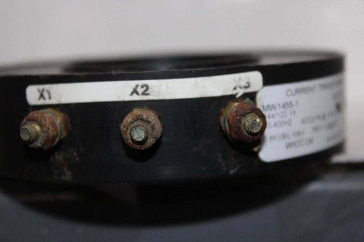 Used WICC CURRENT TRANSFORMER MW1455-1 244/122:1 50-400 HZ 302-2057 *WARRANTY*