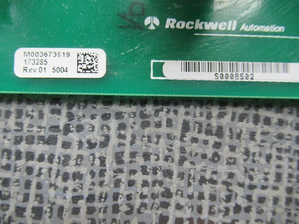 Used ROCKWELL AUTOMATION CIRCUIT BOARD 173286 REV. 01 M003673919 **WARRANTY**
