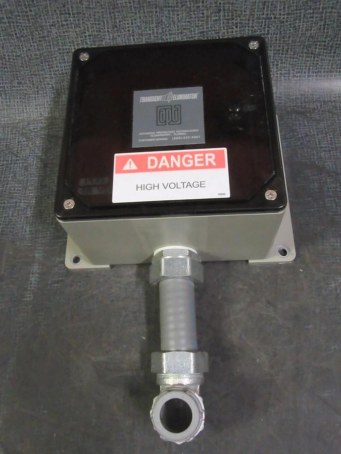 Used TRANSIENT ELIMINATOR MODEL TE/11XP-48DC 48VDC PROTECTOR SURGE SUPPRESSOR