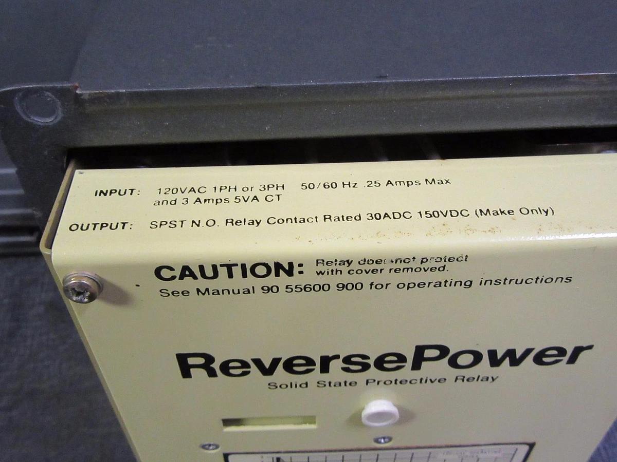 Used BASLER ELECTRIC PRP110 REVERSE POWER SOLID STATE PROTECTIVE RELAY 9055600100