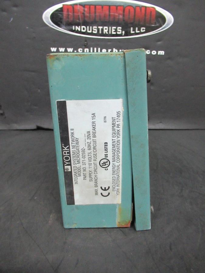 Used YORK INTEGRATED SYSTEMS NEWTWORK II 371-02592 110 VOLT 20 VA BOARD: 25-2698-18