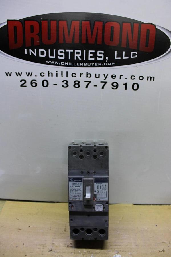 Used GE HI-BREAK CIRCUIT BREAKER SFHA36AT0250 225 AMP TRIP 600 VAC 3-POLE