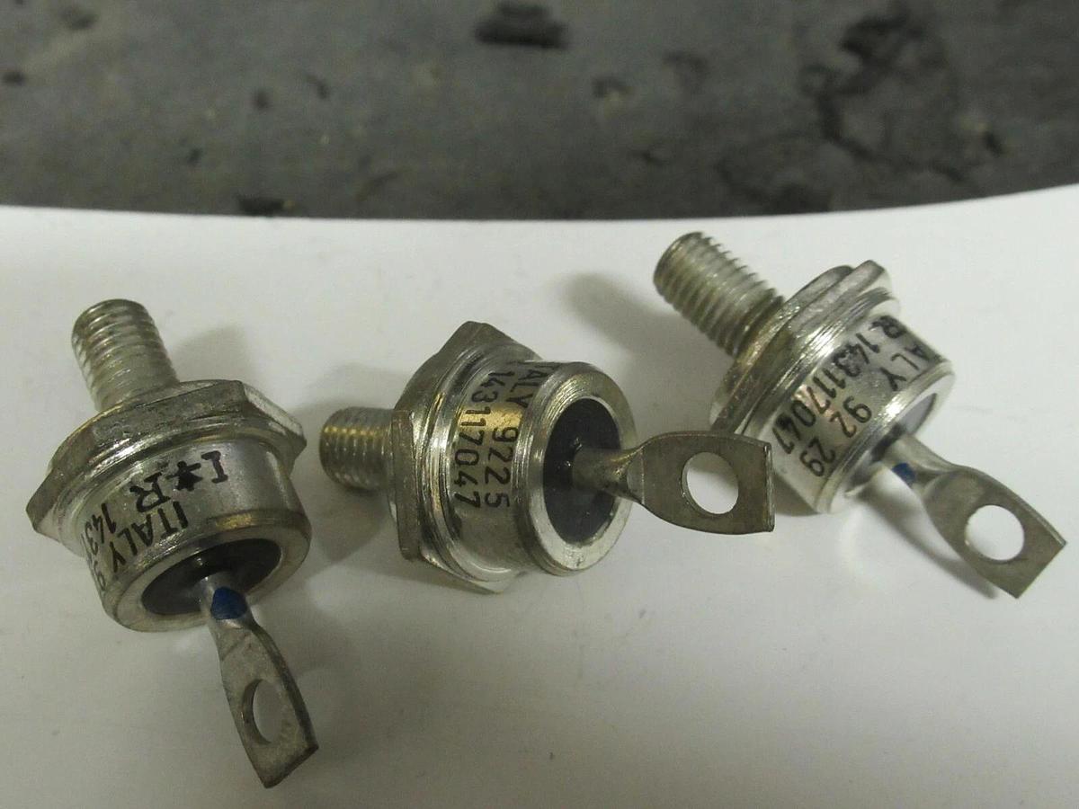 Used (3) VISHAY INTERNATIONAL 143117047 GENERAL PURPOSE RECTIFIER DIODE STUDS