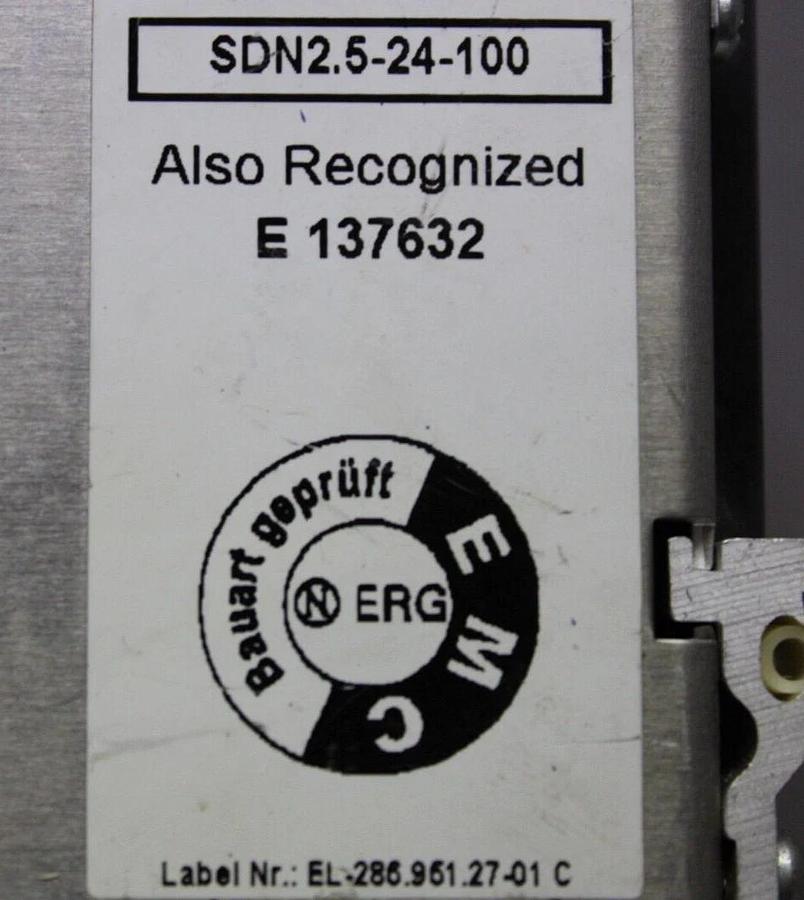 Used SOLA POWER SUPPLY SDN2.5-24-100 24 VDC 2.5 AMP 230 VAC 1.3 AMP *WARRANTY*