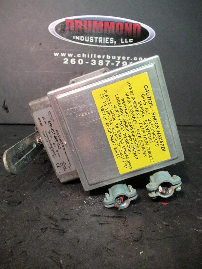 Used INVENSYS HIGH TORQUE ACTUATOR MOTOR MP-481-600-0-2 120 VAC 28 WATTS MP48160002